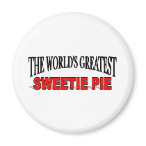 The World's Greatest Sweetie Pie magnets