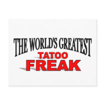 The World's Greatest Tatoo Freak postcards