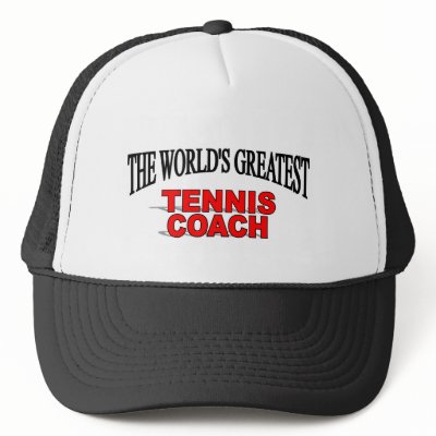 The World's Greatest Tennis Coach Mesh Hats by theworldsgreatest