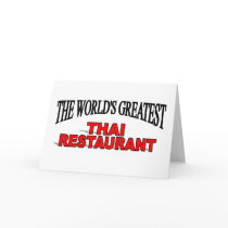 The World's Greatest Thai Restaurant cards