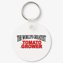 The World's Greatest Tomato Grower keychains