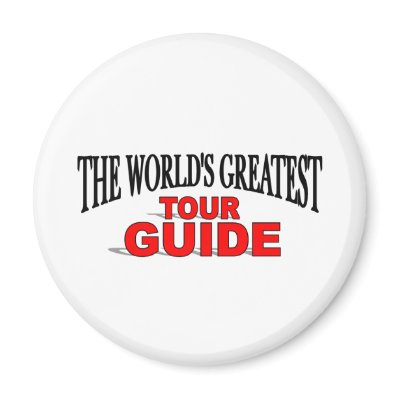 The World's Greatest Tour Guide Fridge Magnet by theworldsgreatest