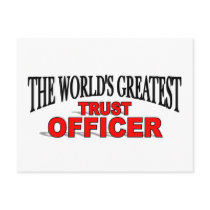 The World's Greatest Trust Officer postcards