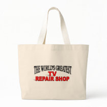 The World's Greatest TV Repair Shop bags by theworldsgreatest The World's Greatest TV Repair Shop bags