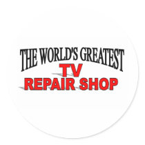 The World's Greatest TV Repair Shop stickers by theworldsgreatest The World's Greatest TV Repair Shop stickers