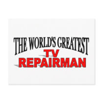 The World's Greatest TV Repairman postcards by theworldsgreatest The World's Greatest TV Repairman postcards