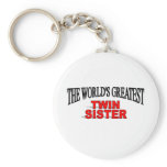 The World's Greatest Twin Sister Keychain
