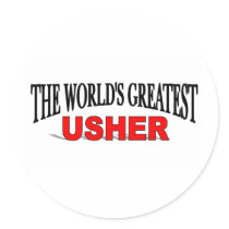 The World's Greatest Usher stickers