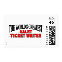 The World's Greatest Valet Ticket Writer postage