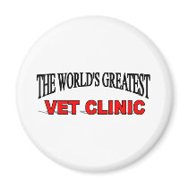 The World's Greatest Vet Clinic magnets by theworldsgreatest The World's Greatest Vet Clinic magnets