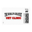The World's Greatest Vet Clinic postage by theworldsgreatest The World's Greatest Vet Clinic postage