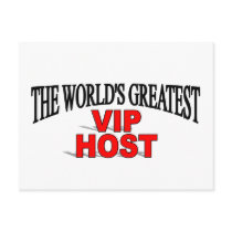 The World's Greatest VIP Host postcards
