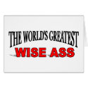 The World's Greatest Wise Ass cards