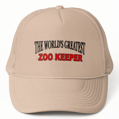 The World's Greatest Zoo Keeper Mesh Hat by theworldsgreatest