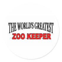The World's Greatest Zoo Keeper stickers