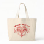 The World's Hottest Bartender Canvas Bag