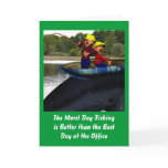 The Worst Day Fishing Birthday Card