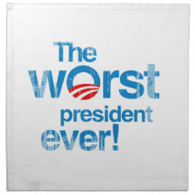 The worst president ever Faded.png Cloth Napkins
