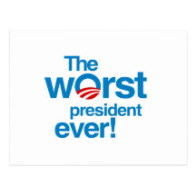 The worst president ever post cards
