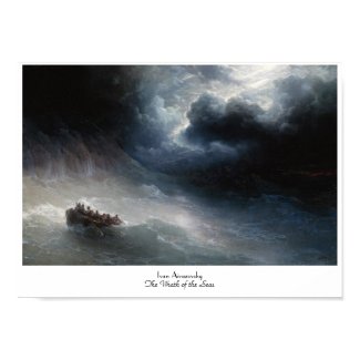 The Wrath of the Seas Ivan Aivazovsky seascape Poster