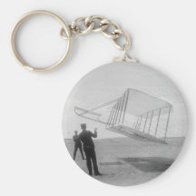 The Wright Brothers test flight Key Chain