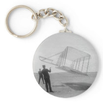 The Wright Brothers test flight Key Chain