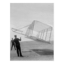The Wright Brothers test flight Post Card