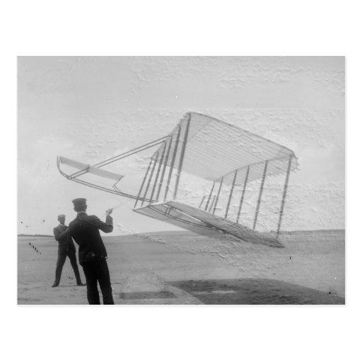 The Wright Brothers test flight Postcard Zazzle