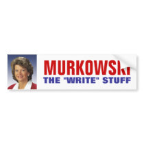 The "Write" Stuff - Lisa Murkowski bumper stickers