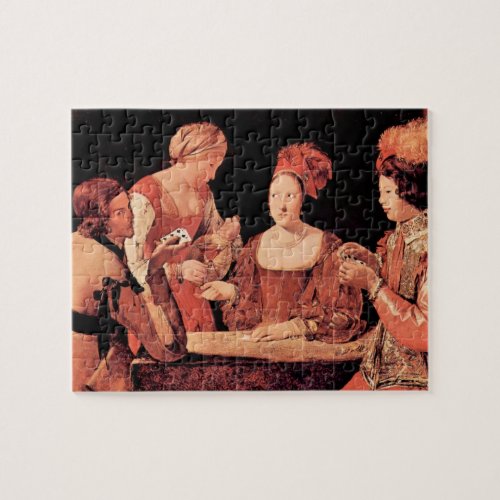 The wrong player, with cross-aces by La Tour Jigsaw Puzzle