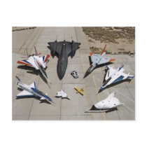 The X-31, F-15S/MTD, SR-71, F-106, F-16XL Postcard