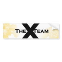 The X Team bumper stickers