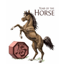 The Year of the Horse t-shirts