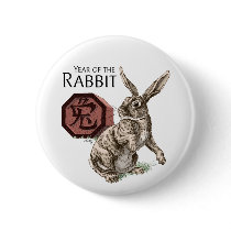 The Year of the Rabbit Button