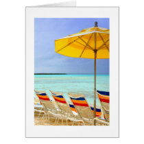 The Yellow Beach Umbrella Greeting Card
