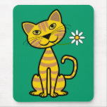 The Yellow Cat Mouse Pads