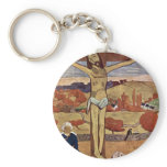 The Yellow Christ by Paul Gauguin Key Chain