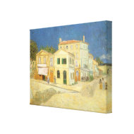 The Yellow House by Vincent van Gogh wrappedcanvas