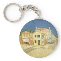 The Yellow House by Vincent van Gogh Key Chains