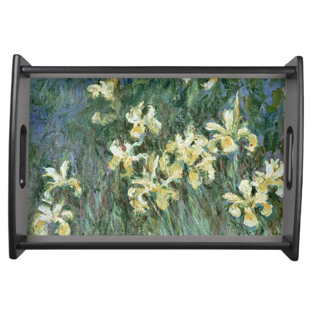 The Yellow Irises (oil on canvas) Serving Trays