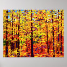 The Yellow Maple Glow Posters