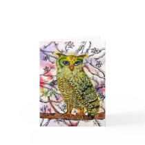 The Yellow Owl Notecard