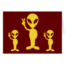 The Yellow Peace Alien Cards