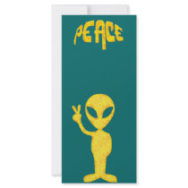 The Yellow Peace Alien Rack Cards