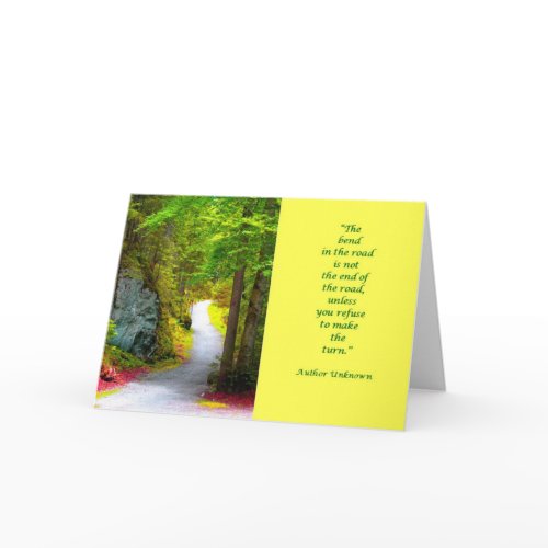 The Yellow Road card