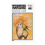 The Yellow Rose, and the Dainty Owl Stamp