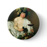 The Young Bacchus, Caravaggio Pinback Buttons