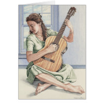 The Young Guitarist Card cards