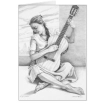 The Young Guitarist Card cards