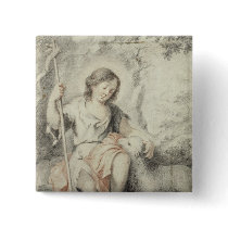 The Young John with the Lamb in a Landscape Pins